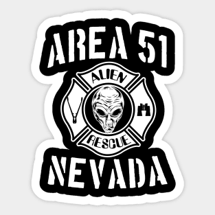 Area 51 Alien Rescue Sticker